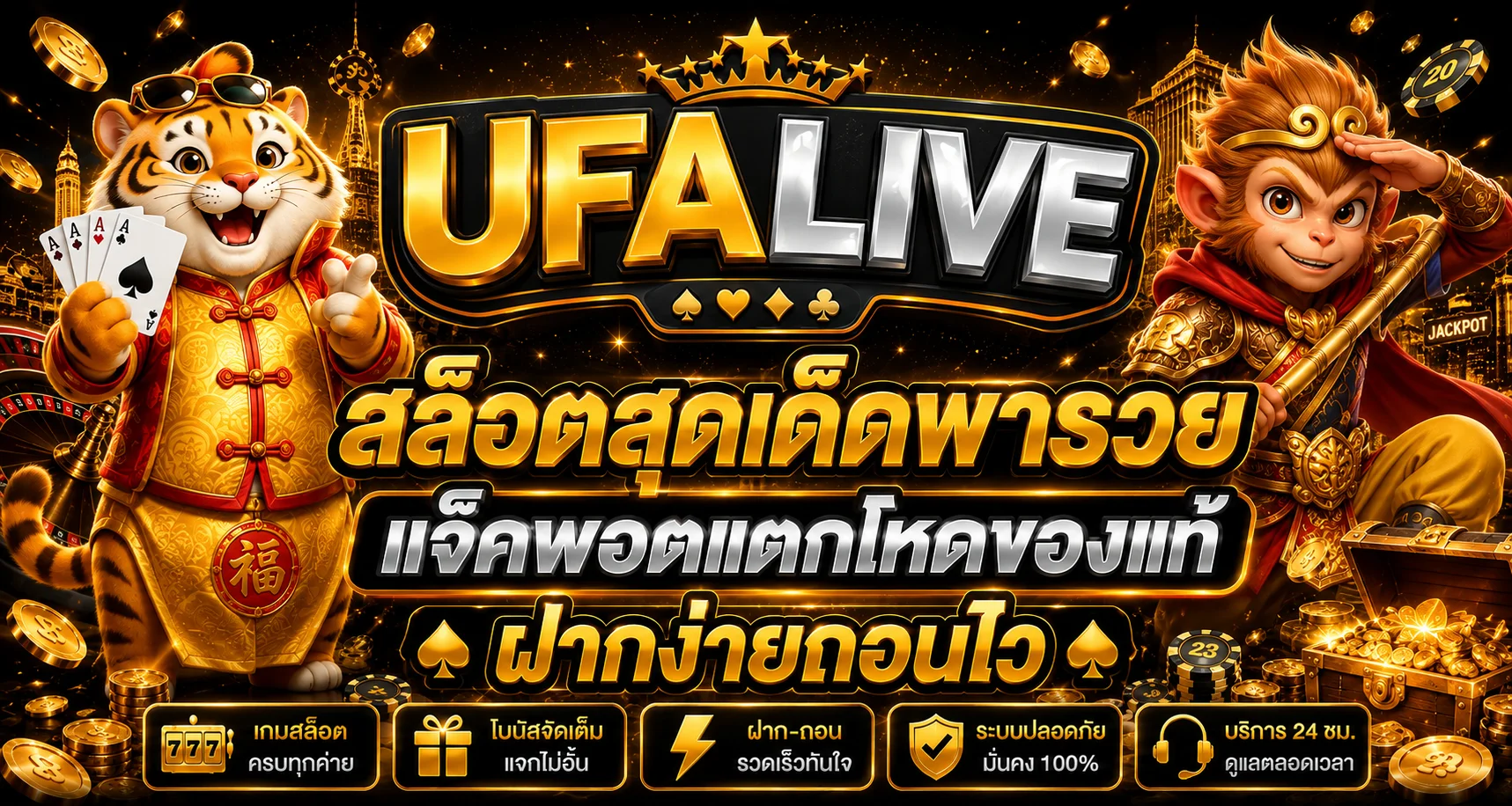 สล็อต UFALIVE พร้อมตัวละครเกมยอดนิยม