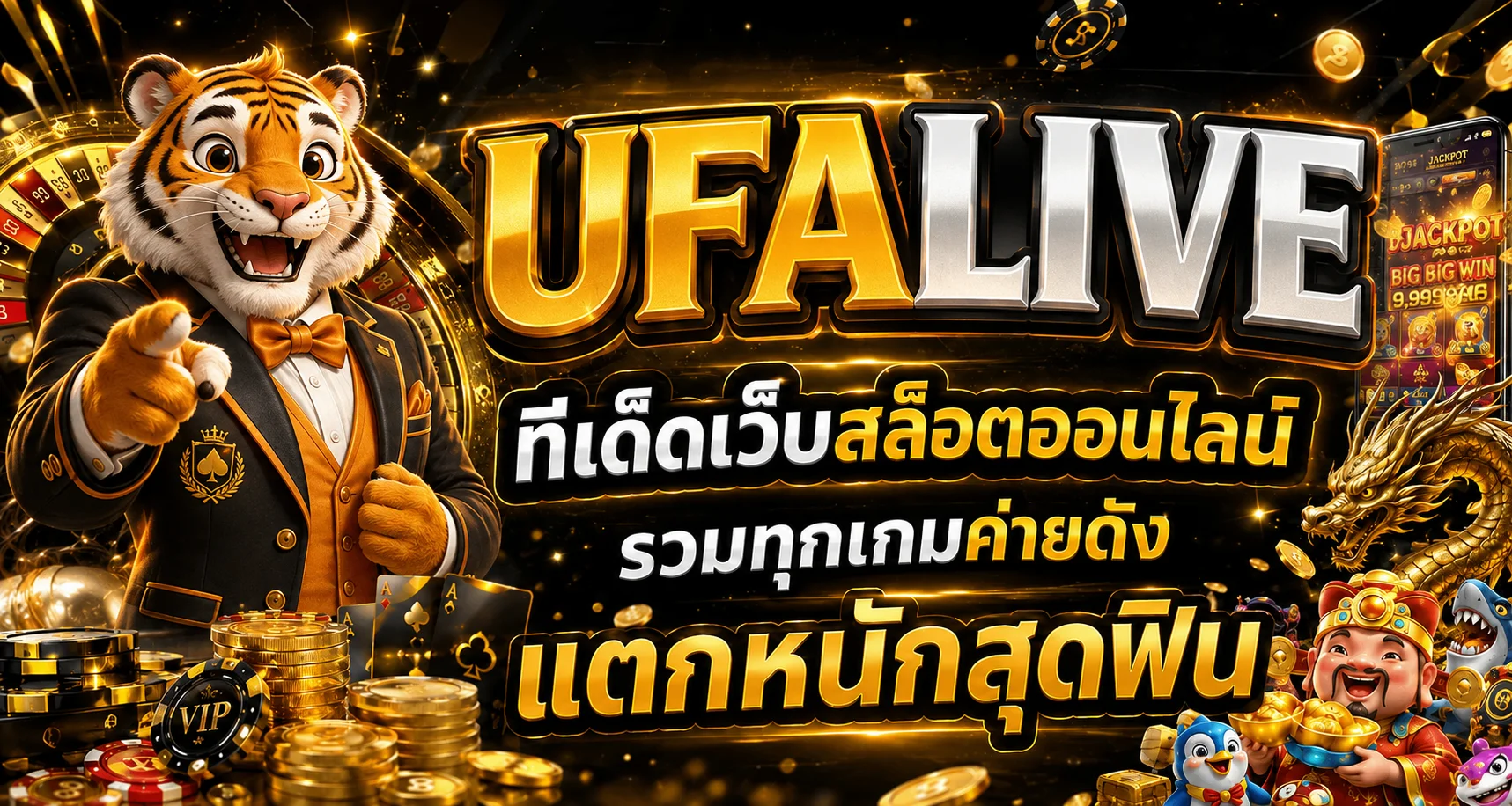 แบนเนอร์ UFALIVE เว็บตรงและสล็อตออนไลน์